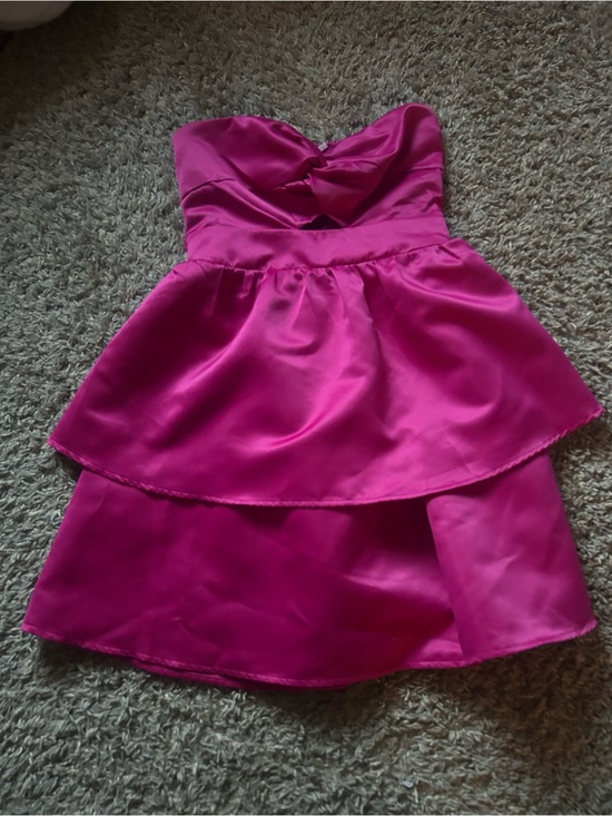 Dresses & Skirts - Girls Strapless Tiered Party Dress in Hot Pink